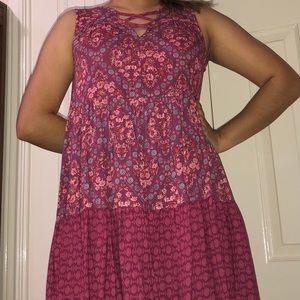 Pink tunic dress